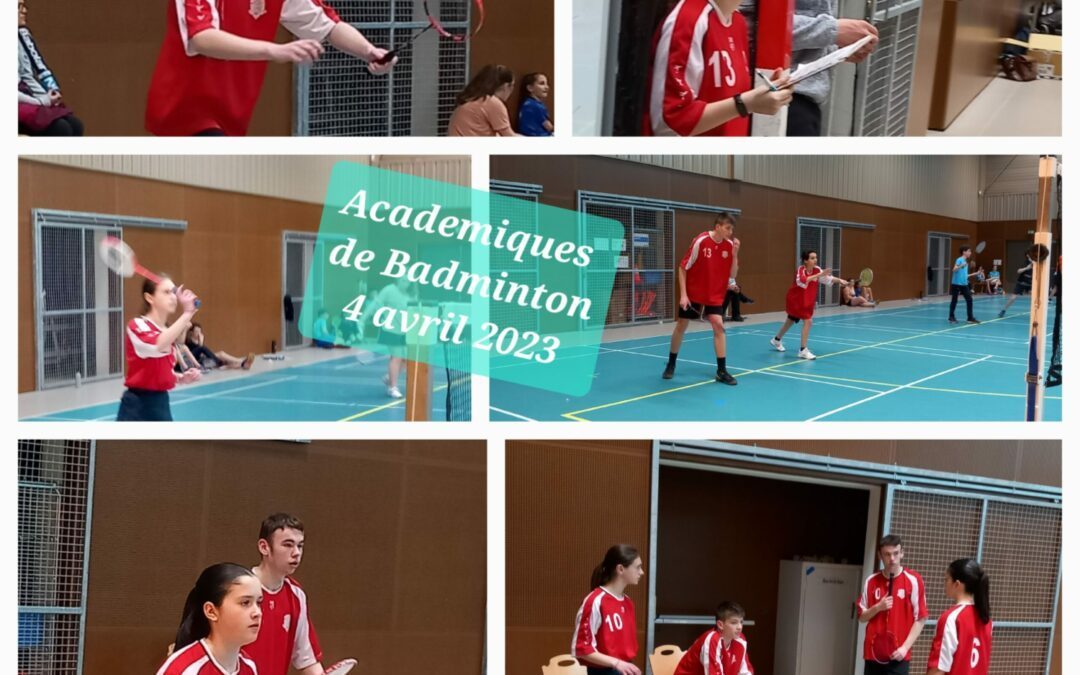 Mercredi 5 avril : Championnat académique de Badminton à  Evron