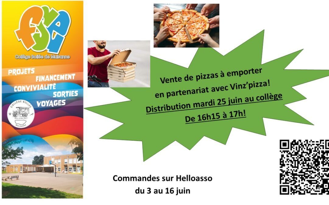 Vente de pizzas par le FSE